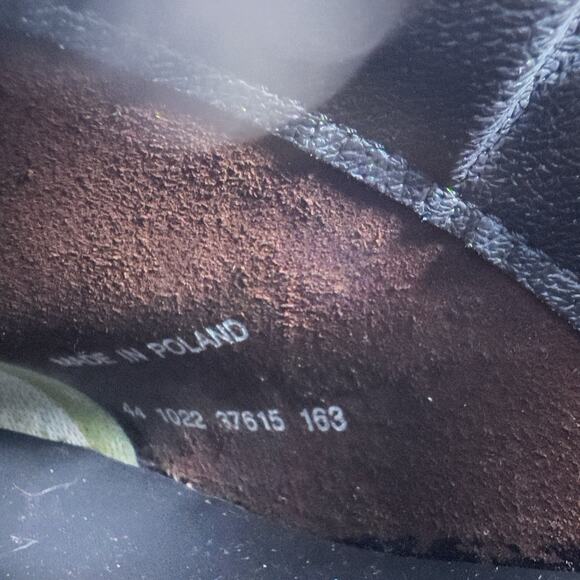 NWOB - SANITA DALTON Antiqued Brown OIL RUBBED LEATHER WORK Clogs Shoes EU 44 - Picture 9 of 10